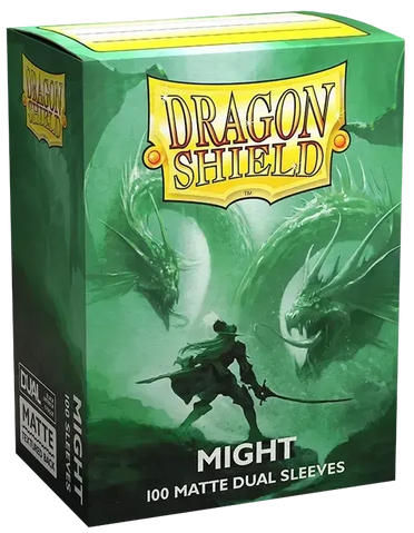 Протектори Dual Matte - Might - Sleeves 100 - Dragon Shield AT-15058 фото