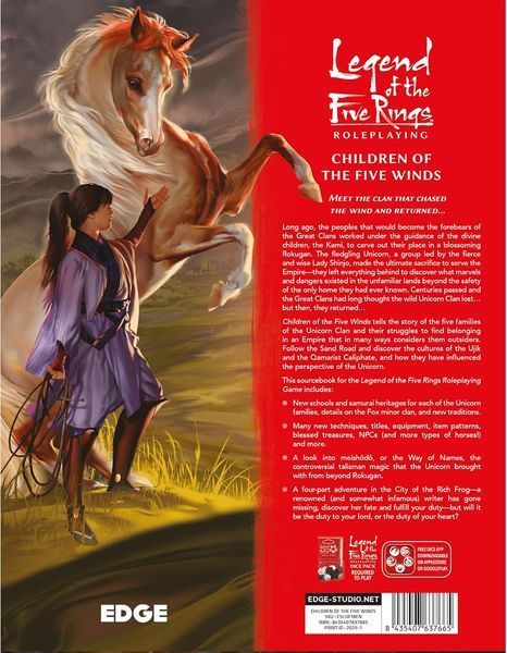 Legend of the Five Rings RPG: Children of The Five Winds 1780054810424 фото