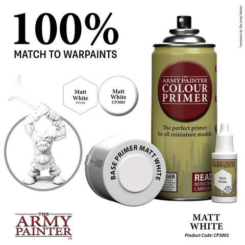 Спрей-ґрунтівка Colour Primers Matt White Undercoat CP3002 фото